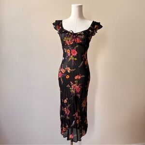 SOLD Vintage Betsey Johnson sheer floral dress